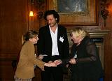 Fay Weldon and Tobias Hill awarding Heather McRobie the H�l�ne du Coudray Prize